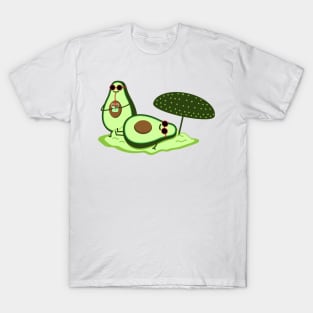 Avocado couple on the beach T-Shirt